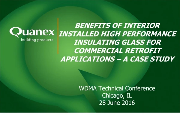 WDMA Technical Conference Chicago, IL 28 June 2016
