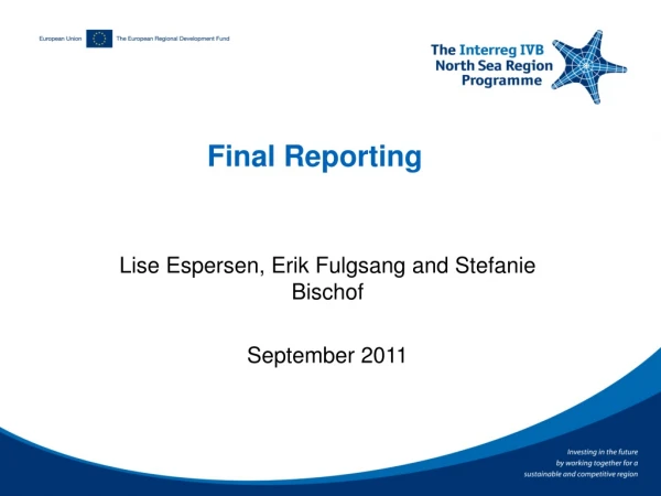 Final Reporting