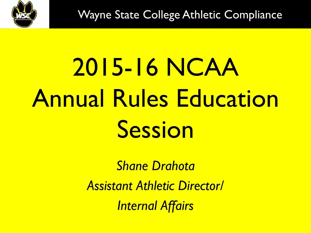 2015 16 ncaa annual rules education session