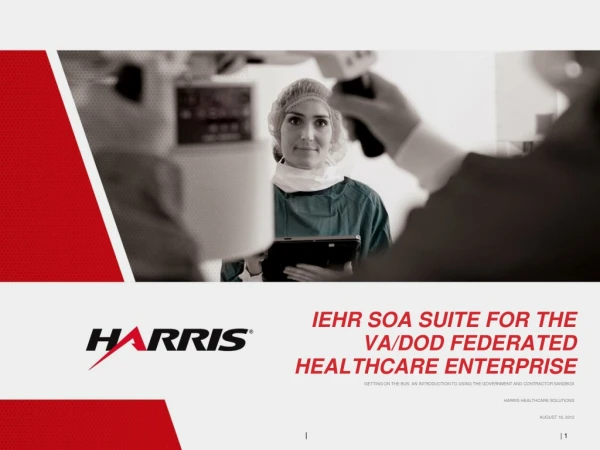 iEHR SOA Suite for the VA/DoD Federated Healthcare Enterprise
