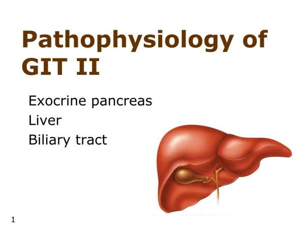 Pathophysiology of  GIT II
