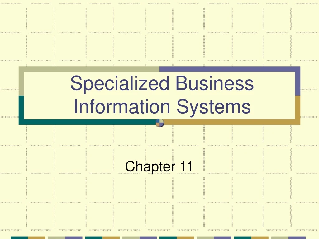 specialized business information systems