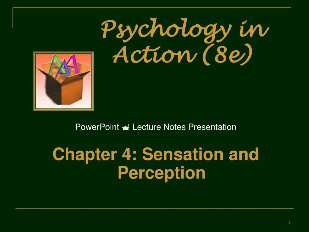 psychology in action 8e