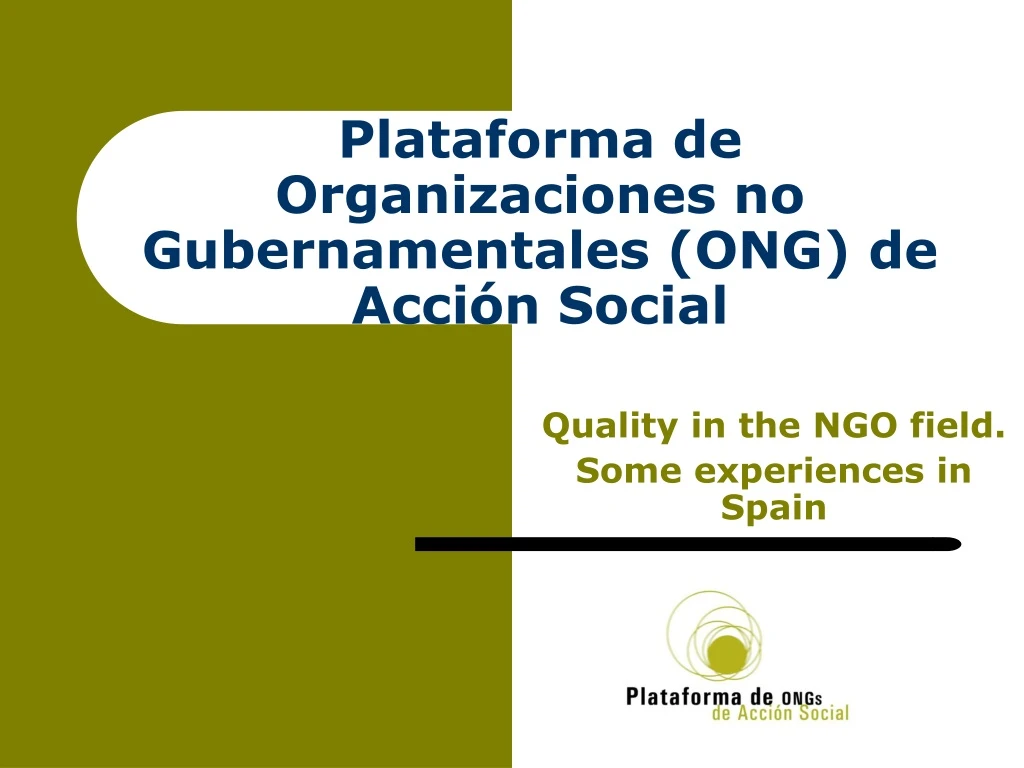 plataforma de organizaciones no gubernamentales ong de acci n social