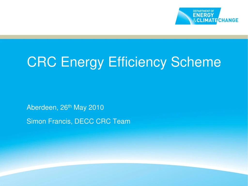 crc energy efficiency scheme