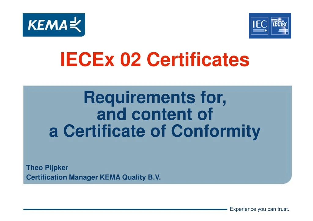 iecex 02 certificates