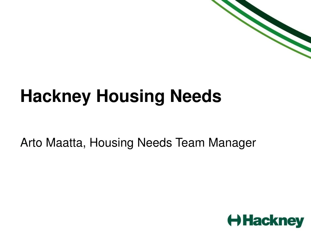 hackney housing needs arto maatta housing needs