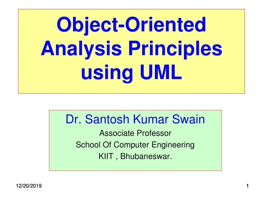 dr santosh kumar swain associate professor school of computer engineering kiit bhubaneswar