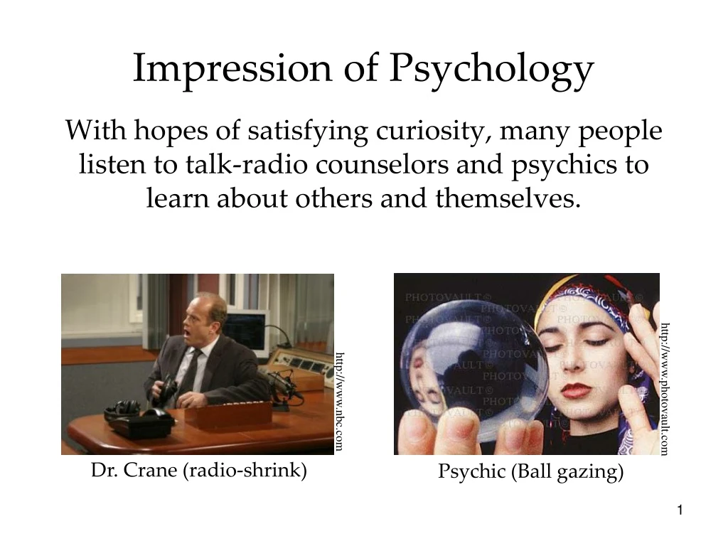 impression of psychology