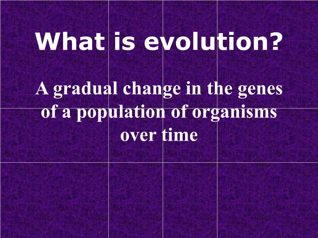 what is evolution
