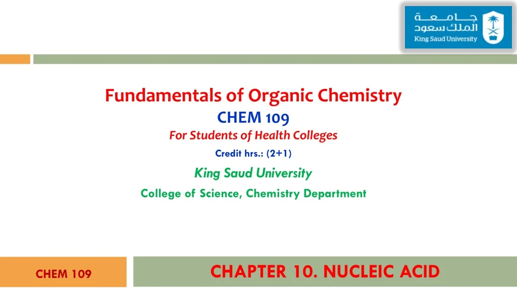 chapter 10 nucleic acid