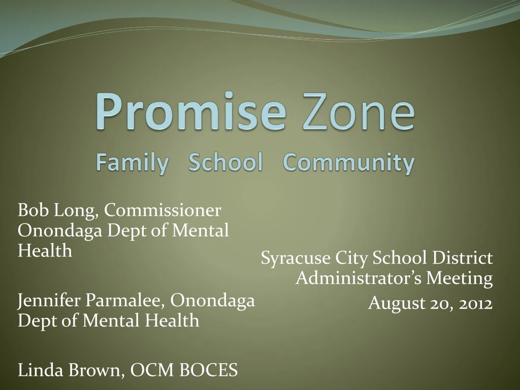 promise zone family school community