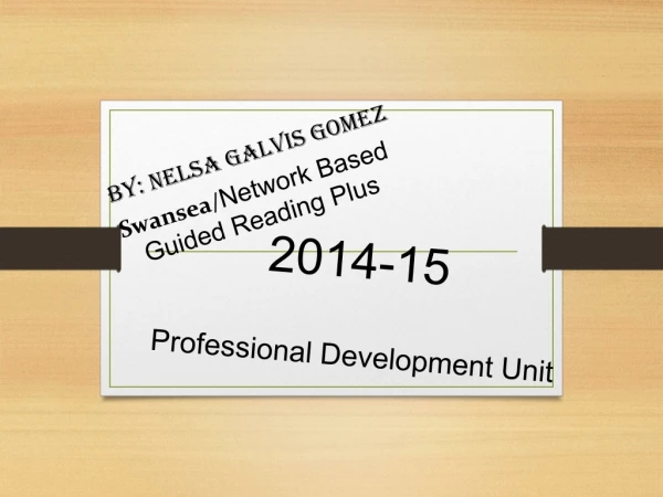 2014-15 Professional Development Unit