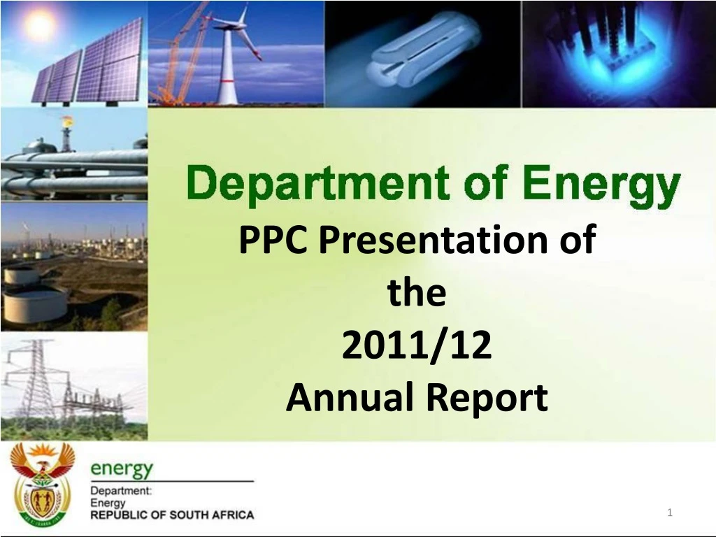 ppc presentation of the 2011 12 annual report