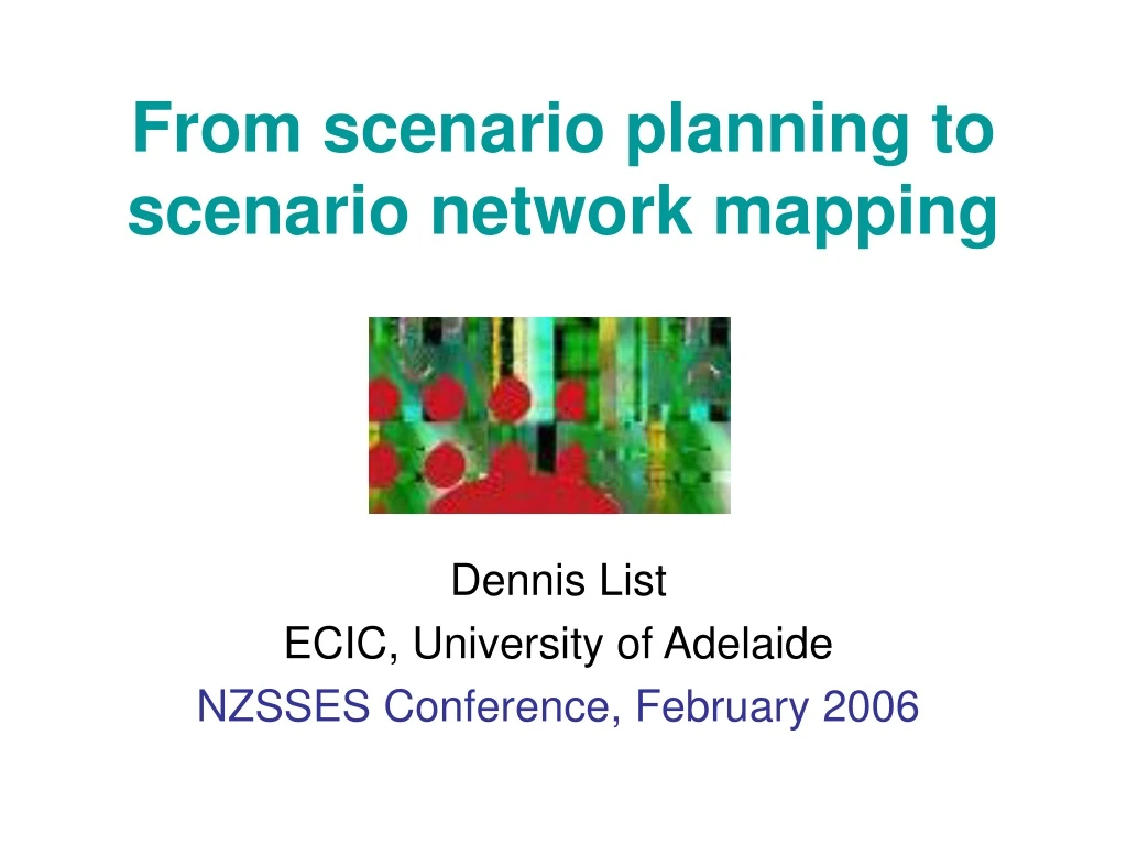 from scenario planning to scenario network mapping
