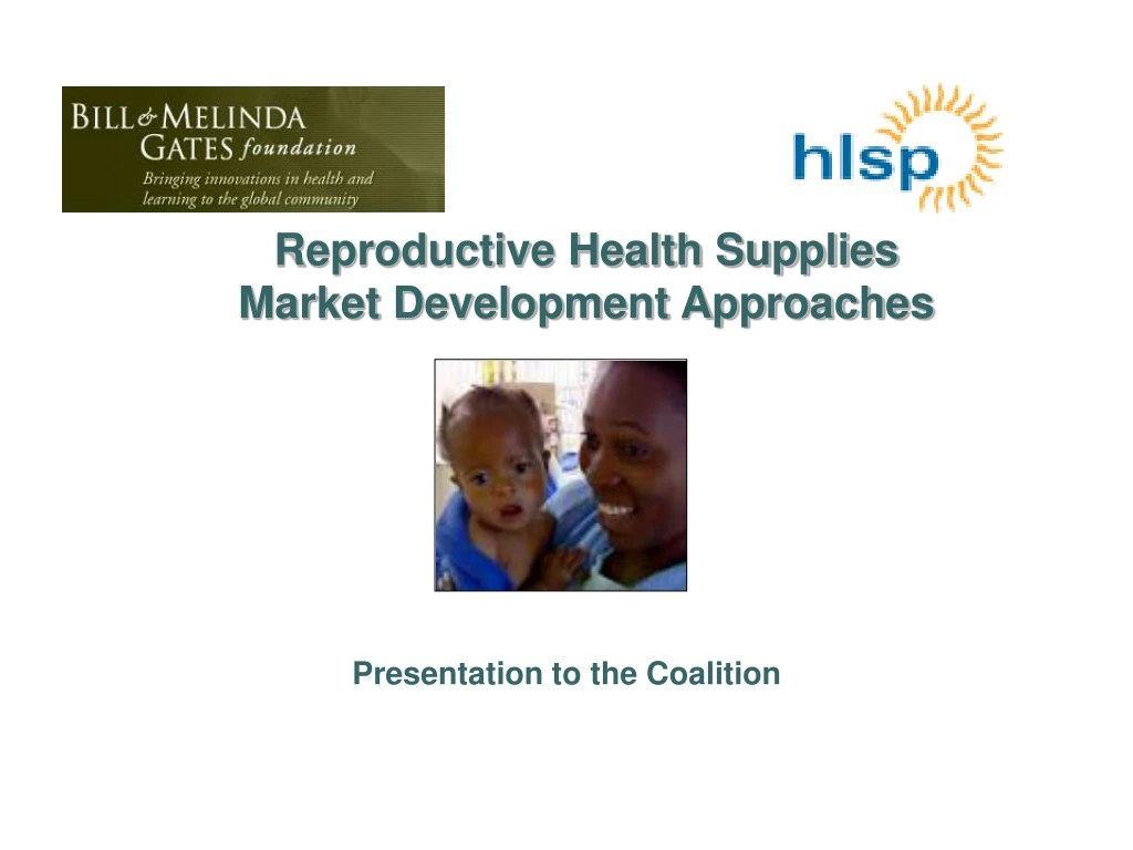 reproductive health supplies market development approaches