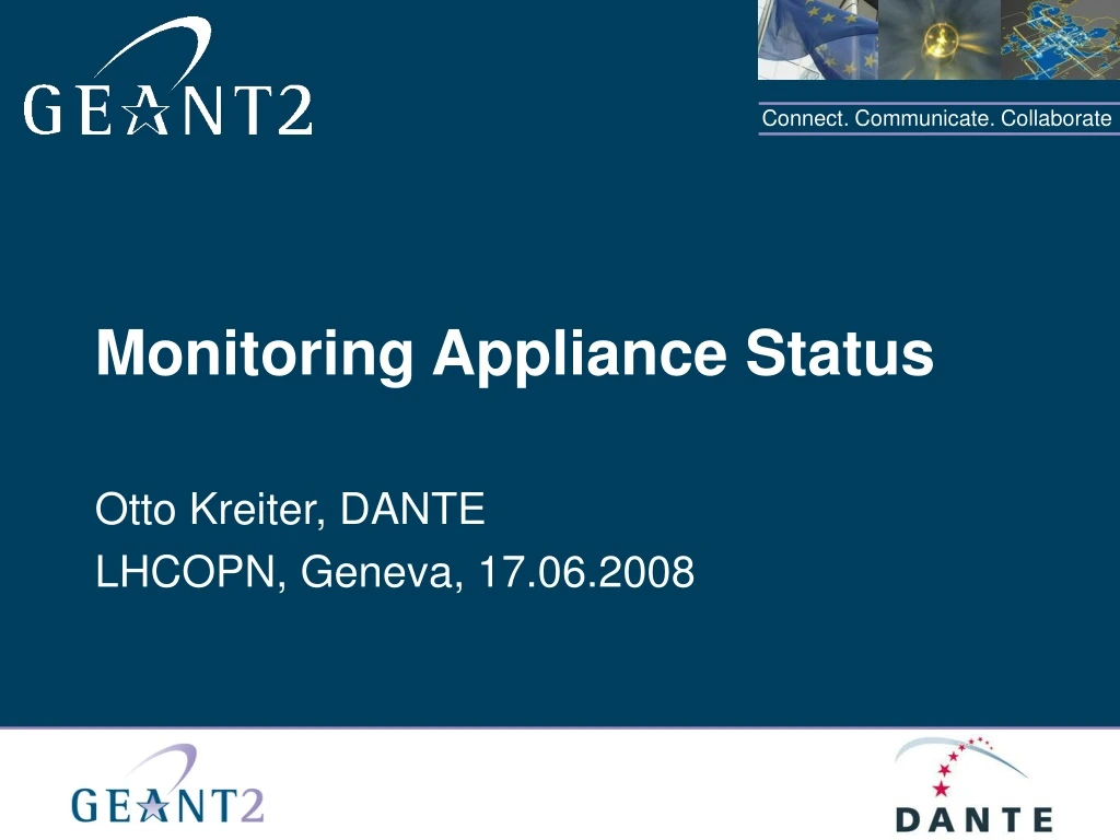 monitoring appliance status