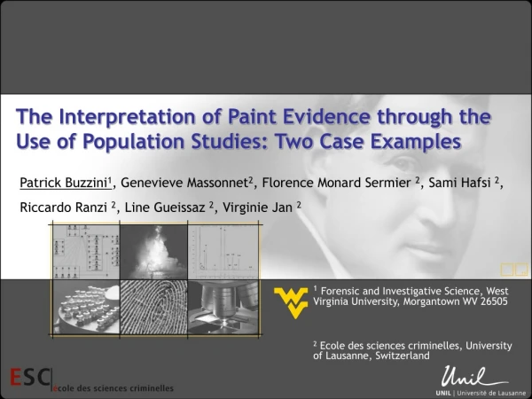 The Interpretation of Paint Evidence through the Use of Population Studies: Two Case Examples