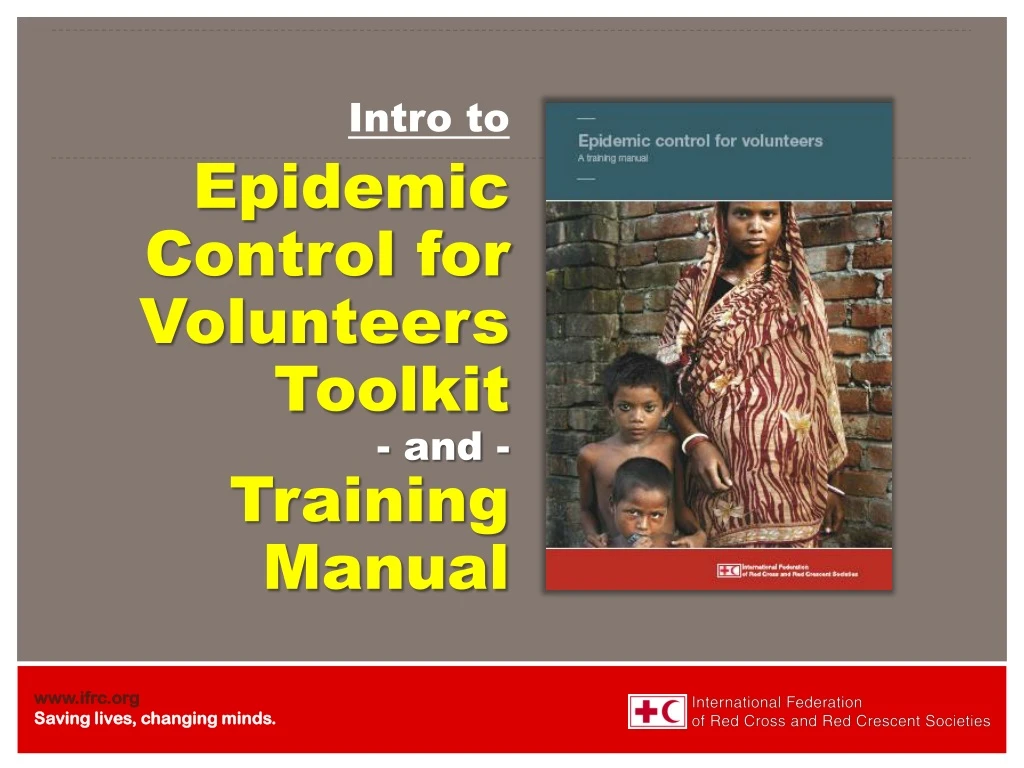 intro to epidemic control for volunteers toolkit and training manual