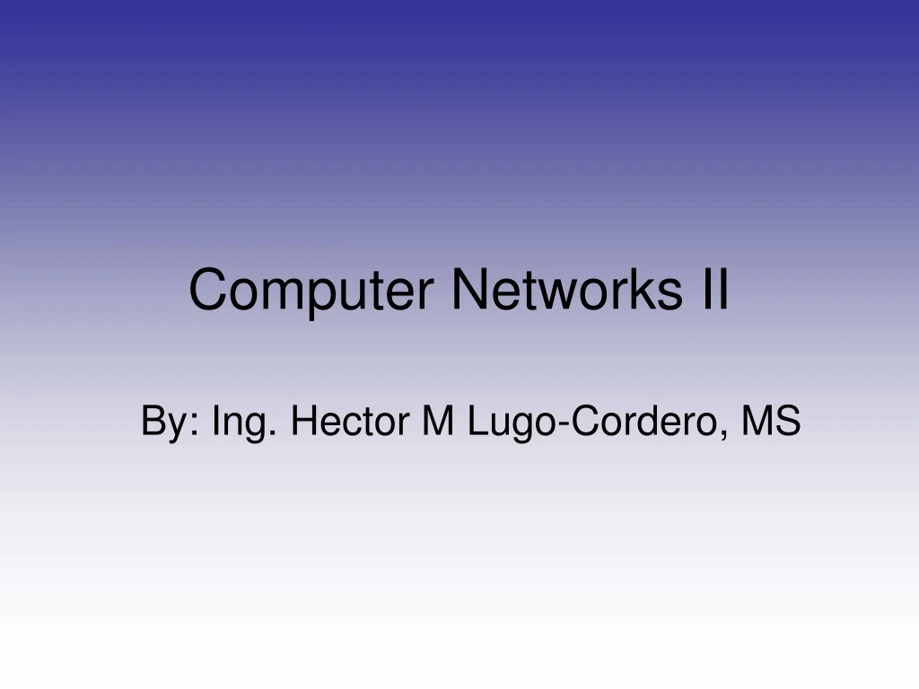 computer networks ii