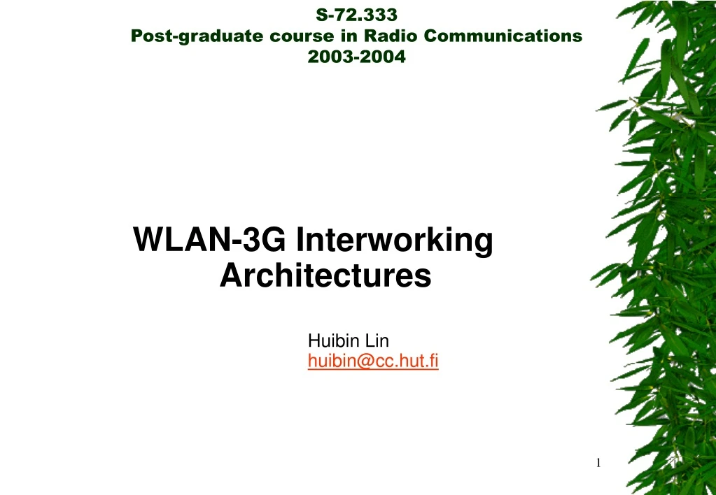 s 72 333 post graduate course in radio communications 2003 2004