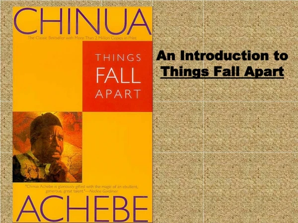 An Introduction to  Things Fall Apart