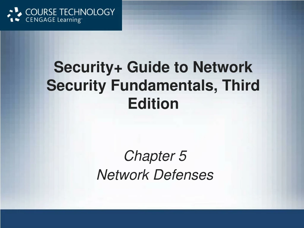 security guide to network security fundamentals third edition