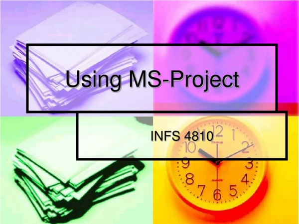 Using MS-Project