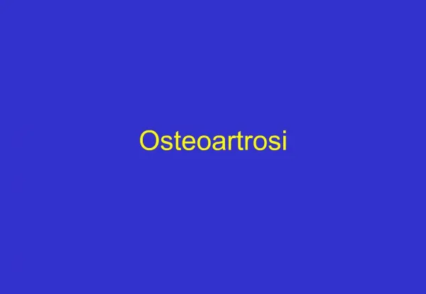 Osteoartrosi