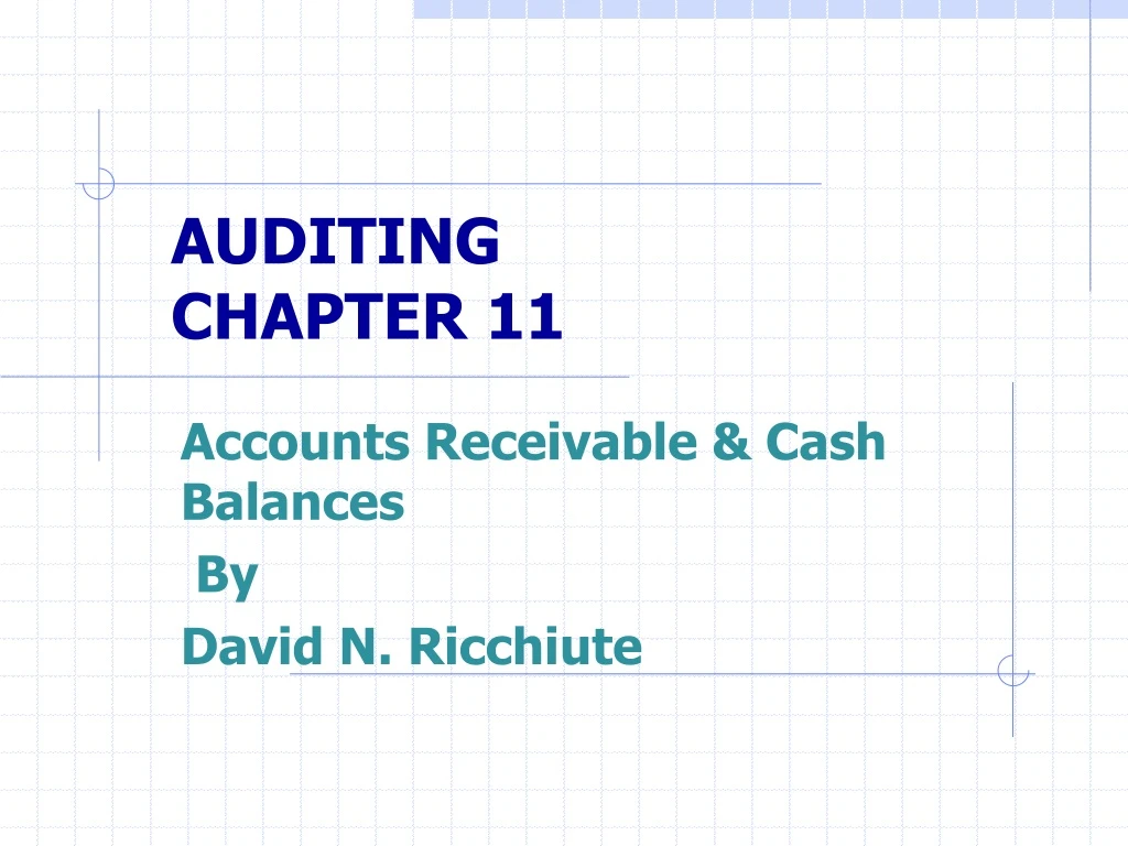 auditing chapter 11