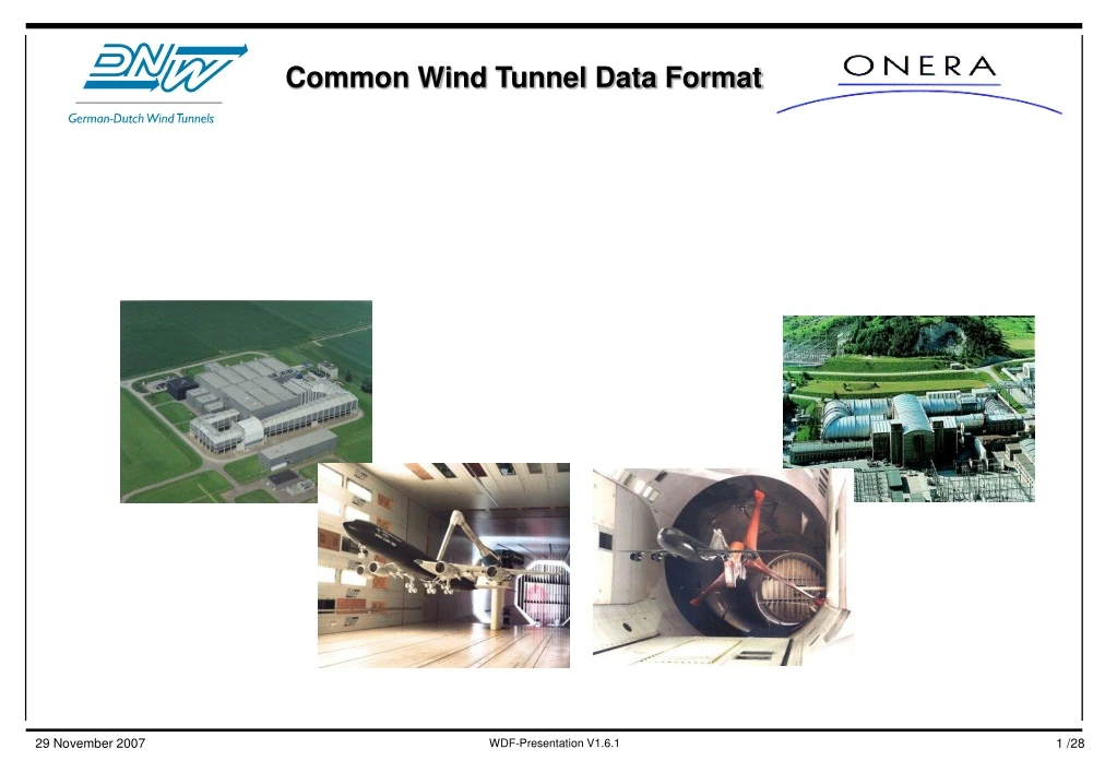 common wind tunnel data format