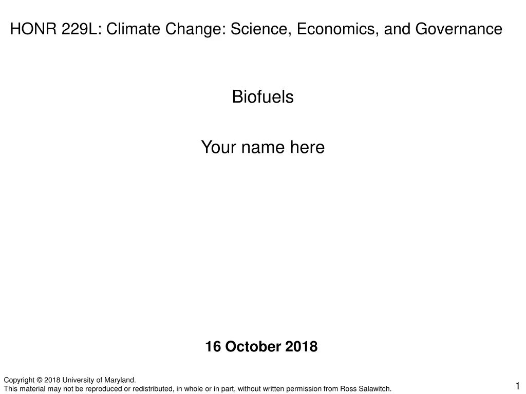 honr 229l climate change science economics and governance