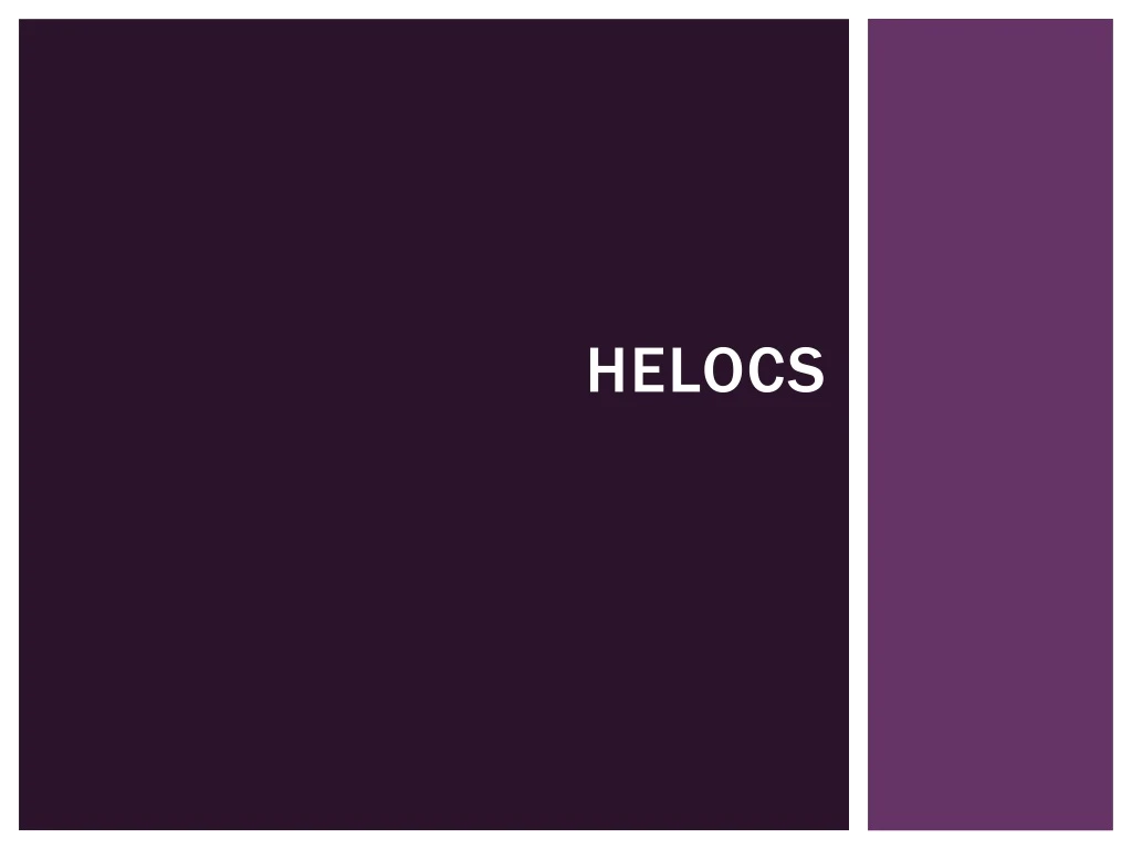 helocs