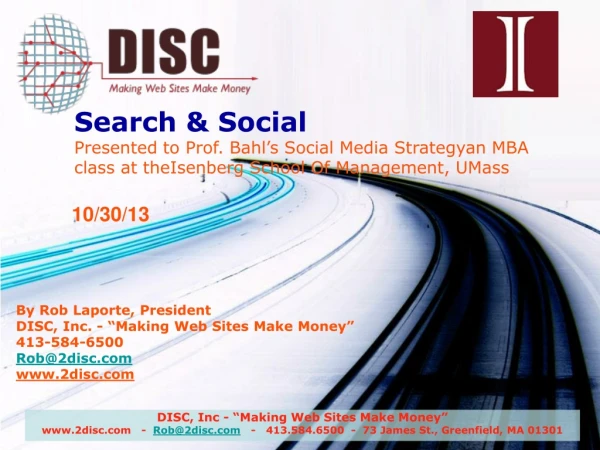 DISC, Inc - “Making Web Sites Make Money”