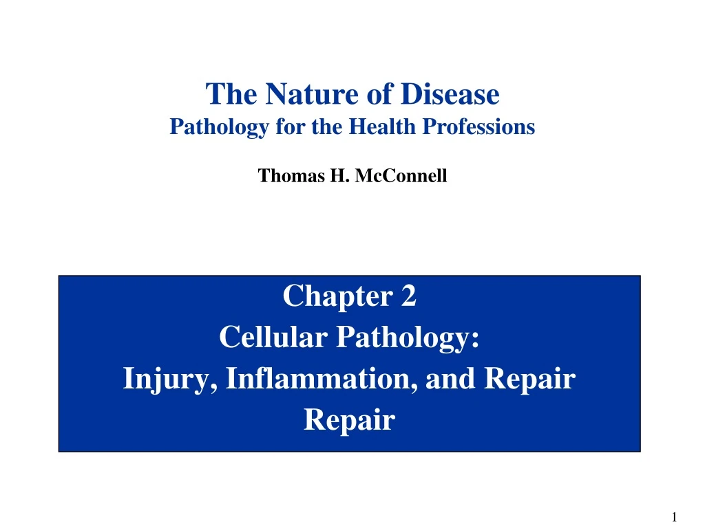 chapter 2 cellular pathology injury inflammation and repair repair