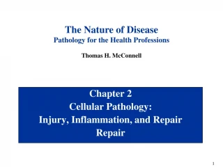 Chapter 2 Cellular Pathology: Injury, Inflammation, and Repair Repair