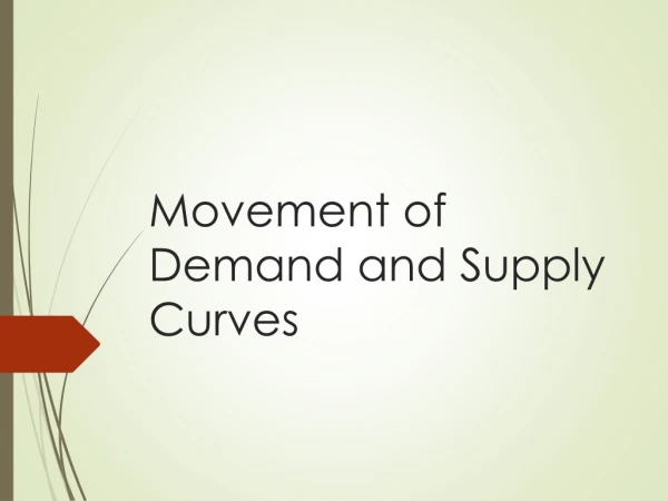 Movement of Demand and Supply Curves