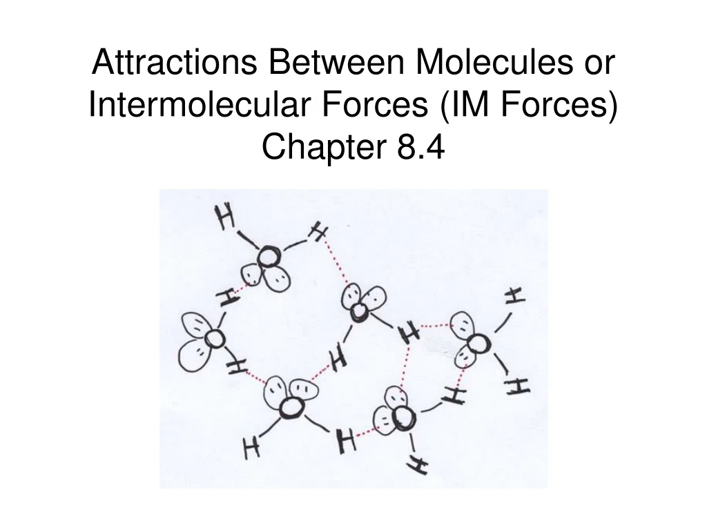 attractions between molecules or intermolecular forces im forces chapter 8 4