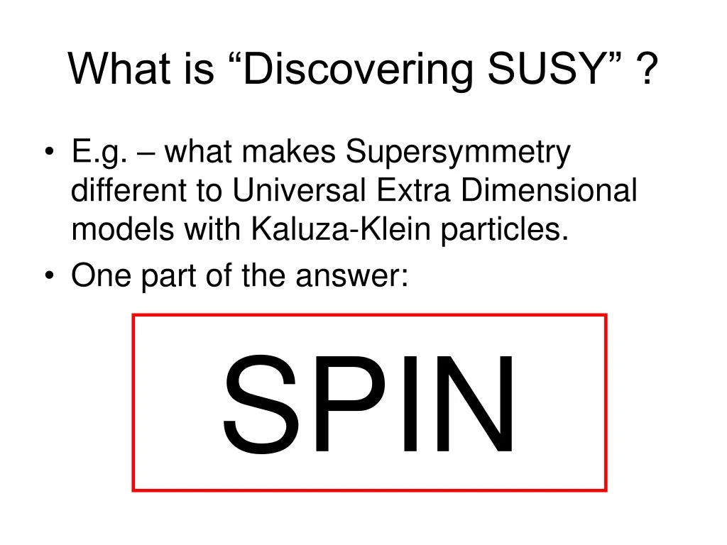 what is discovering susy