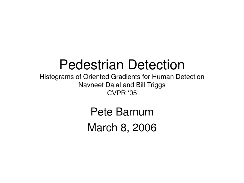 pete barnum march 8 2006