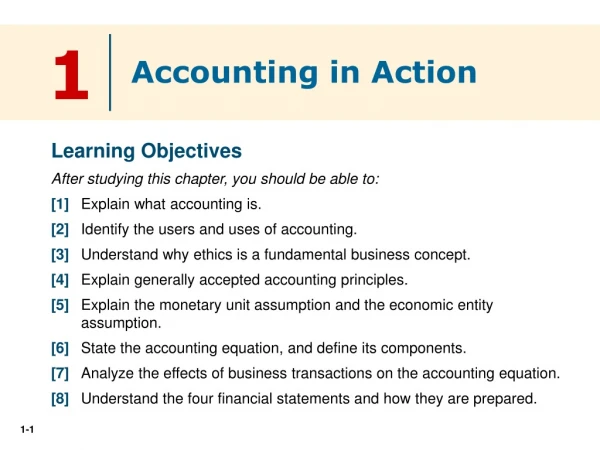 Learning Objectives After studying this chapter, you should be able to: