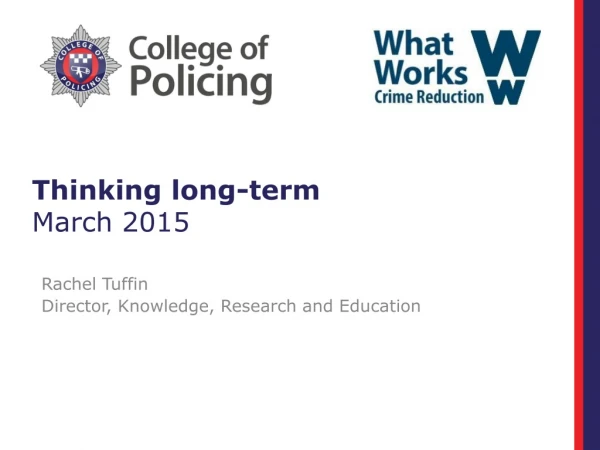 Thinking long-term March 2015