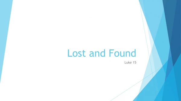 Lost and Found