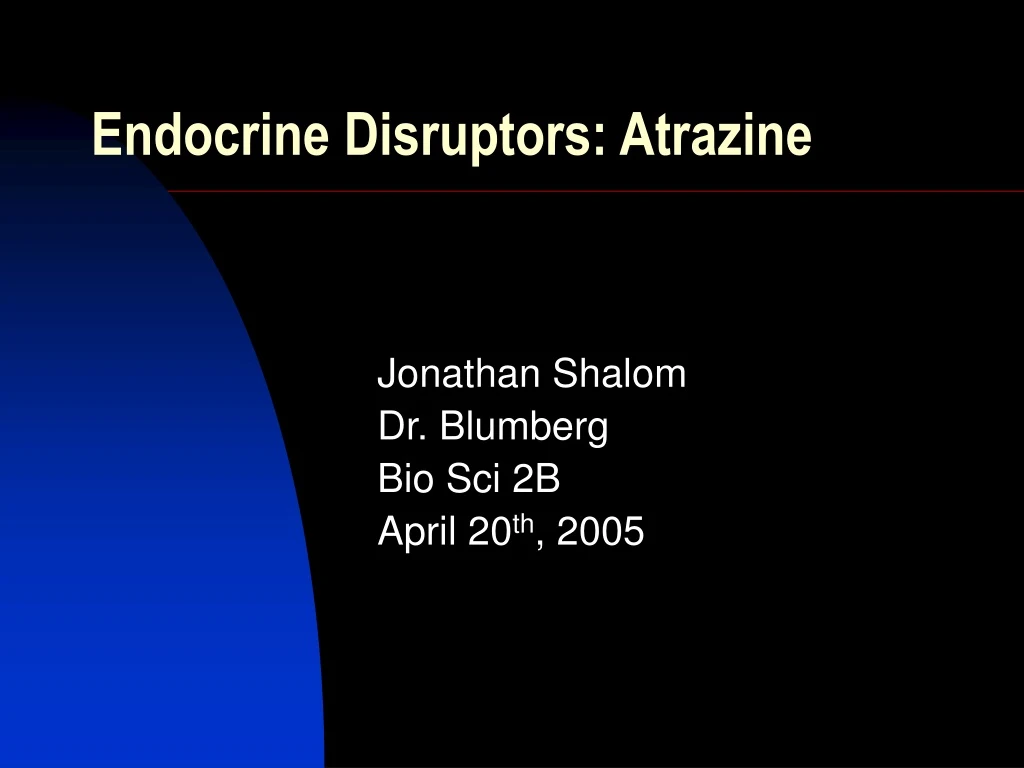 endocrine disruptors atrazine