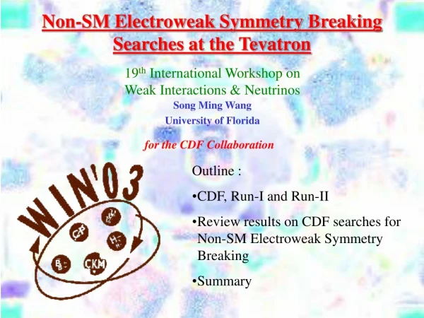 Non-SM Electroweak Symmetry Breaking Searches at the Tevatron