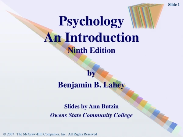 Psychology An Introduction Ninth Edition
