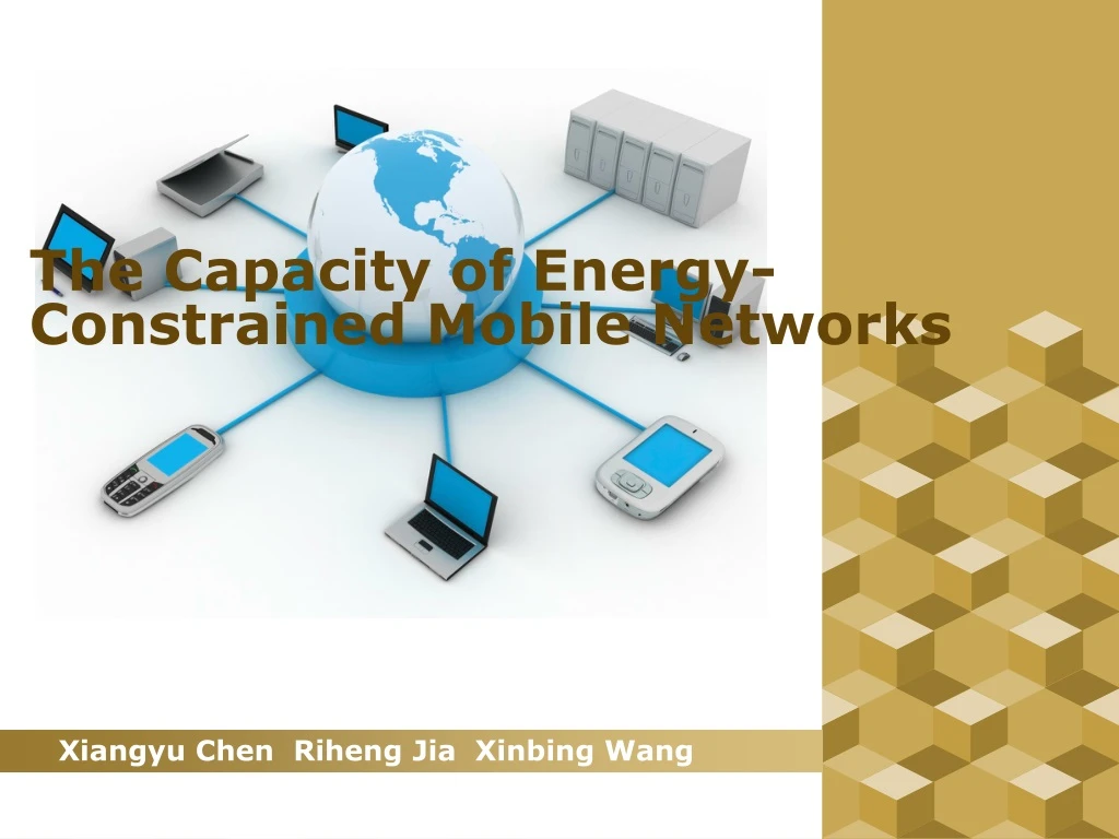 the capacity of energy constrained mobile networks