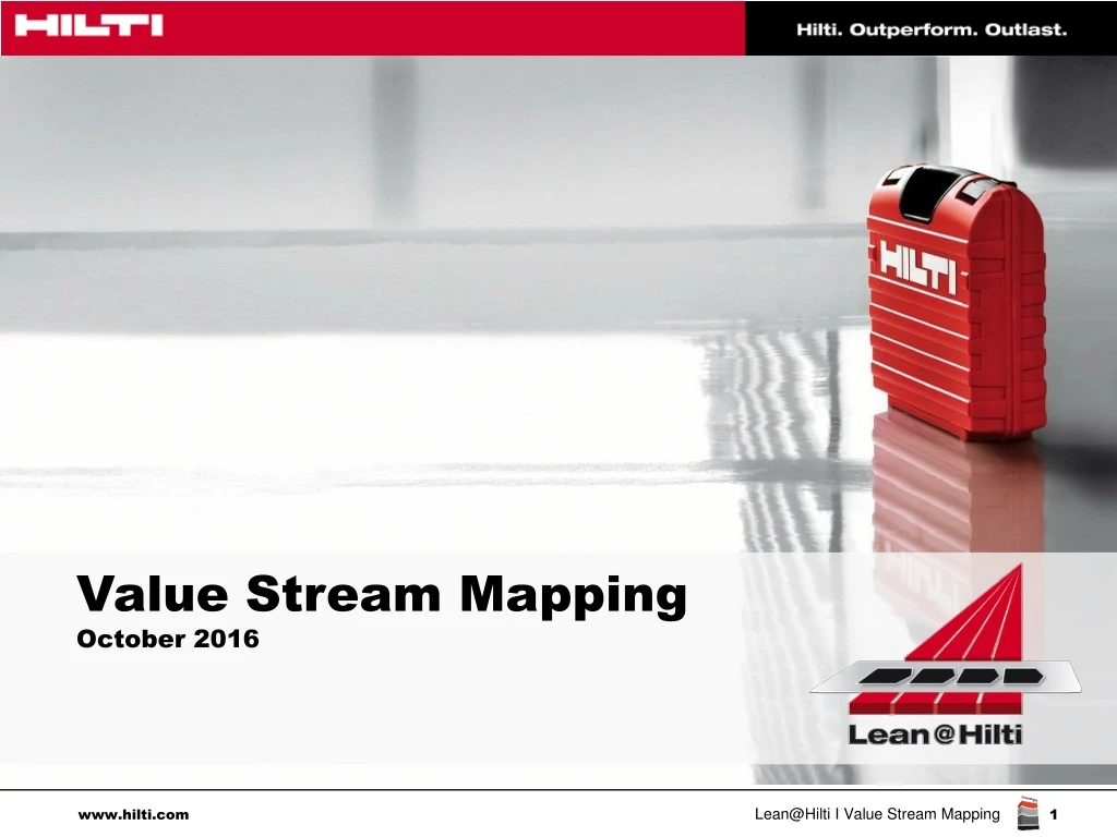value stream mapping october 2016