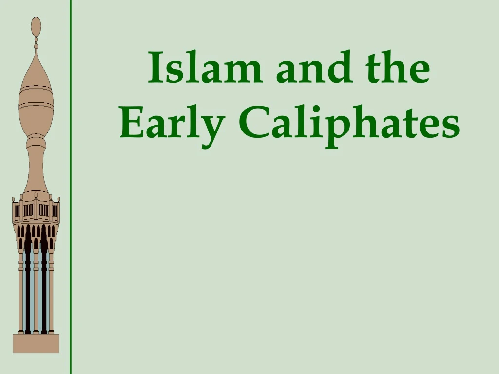 islam and the early caliphates