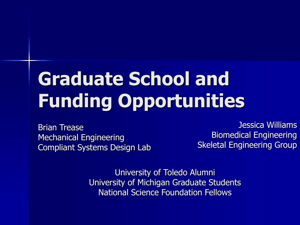 graduate school and funding opportunities